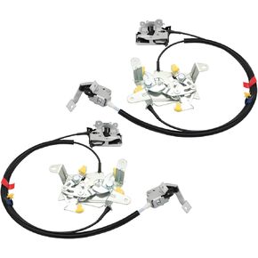 Rear Door Lock Latch Cable Left Right Side Compatible with 1999-2007 250 350 450 550(Fit F Series) Super Duty Rear Driver Passenger Latch Cable 6C3Z-28264A01-A 6C3Z-28264A00-A