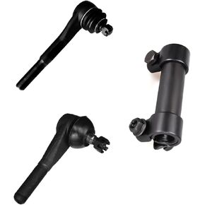 3pc Outer Steering Drag Link + Drag Link at Pitman Arm + Drag Link Adjusting Sleeve Pitman Arm to Steering Arm ES2026R ES2027L ES362S for Chevy Blazer K10 K20 K30, for GMC Jimmy K15 K25 K35