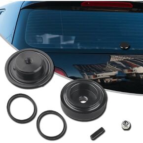 Car Wiper Plug, Car Rear Wiper Cap, Rear Wiper Delete Kit, Windshield Wiper Grommet Cap, Rear Window Wiper Delete Cover Kit, Automotive Accessories Universal for SUV, Truck, RV and More (Black)