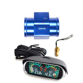 3-in-1 Auto Car LCD Meter Digital Oil Pressure Voltage Water Temperature Gauge Universal Instrument 9-36V for Car/Truck/SUV/RV
