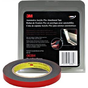3M 06384 Automotive Acrylic Plus Attachment Tape , Black