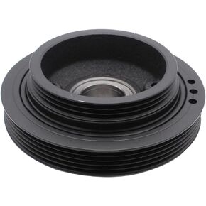 Black Harmonic Balancer Engine Crankshaft Pulley 12610-77E11 91177266 Compatible for Chevrolet Tracker 1999-2003 2.0L Suzuki Vitara 1999-2003 2.0L