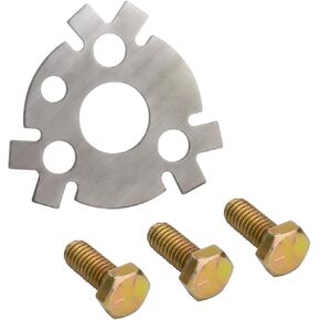 4605 Cam Lock Plate kit fit for Chevrolet V8 SBC 350, Camshaft Retainer Plate Gasket Includes Bendable Locking Tabs & High-Strength Bolts