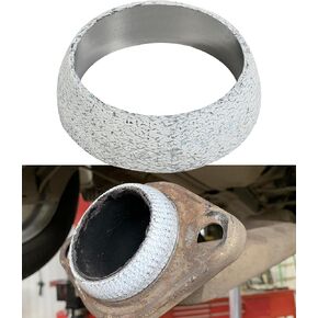 Exhaust Gasket,Car Accessories Exhaust Flange Gasket,2 Inch 2.25 Inch 2.5 Inch 3 Inch Exhaust Manifold Gasket,Car Exhaust Donut Gasket Seal Ring Replacement,Suitable for Cars Trucks (2.5inch)