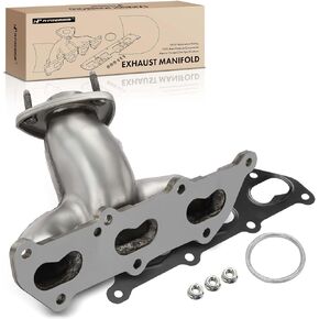 A-Premium Left Side Engine Exhaust Manifold Kit W/Gasket & Nuts [DOHC 6Cyl 3.2L] Compatible with Cadillac CTS 2003-2004, Replace# 24412093