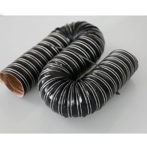 Heat Resistant Automotive Silicone Flexible Brake Cooling Air Ducting Induction Intake Pipe Hose, Inner Diameter 76mm (3"), Length 1 Meter (3.3 Feet), Black