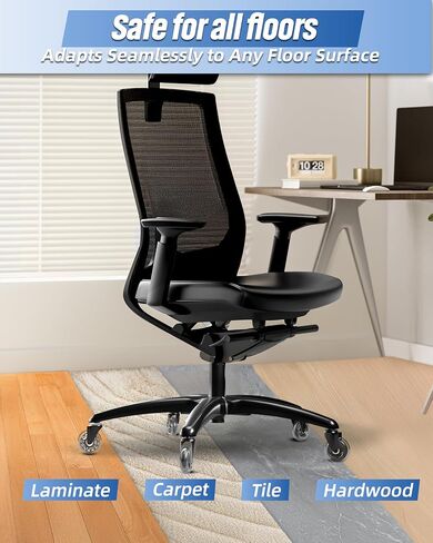 Sytopia 28''(70cm) Heavy Duty Office Chair Base Replacement (2600Lbs), Managerial Chair Base, Executive Desk Chair Reinforced Metal Leg, Universal Caster and Gas Cylinder Size, Black in Saudi Arabia