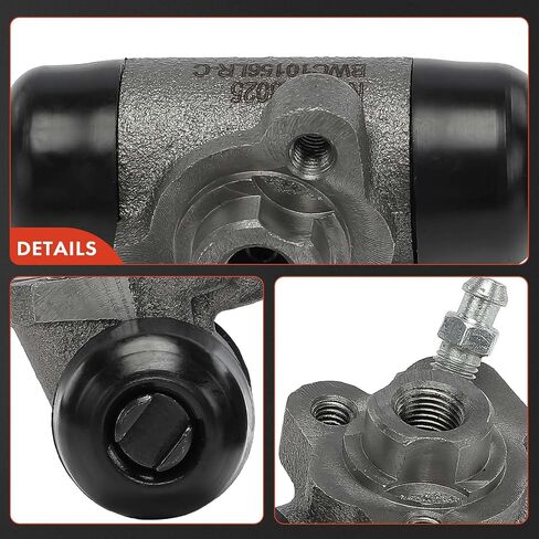 أسطوانة عجلة فرامل خلفية ممتازة A متوافقة مع موديلات مختارة من Toyota وScion - Corolla 2003-2008، Prius 2003-2009، Yaris 2007-2017، Celica 2003-2005، xB 2004-2006، مجموعة قطعتين in Saudi Arabia