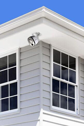 Swann Home Security Add-On Bullet NVR Camera, PoE, 12MP Mega HD Video, Indoor & Outdoor Wired Surveillance CCTV, Color Night Vision, Heat Motion Detection, Enforcer LED Lights, Siren in Saudi Arabia