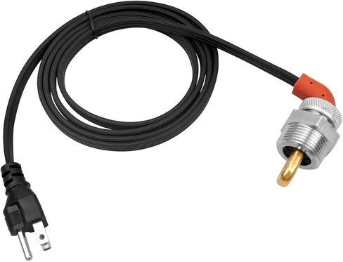 استبدال سخان كتلة المحرك 3100003 مناسب لسيارة Eagle Jaguar Jeep Renault Rover Kubota Massey Perkins Yanmar، محول نحاسي بخيط NPT 1 بوصة 120 فولت 400 وات in Kuwait