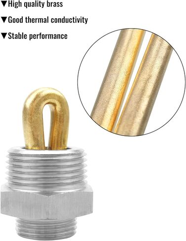 استبدال سخان كتلة المحرك 3100003 مناسب لسيارة Eagle Jaguar Jeep Renault Rover Kubota Massey Perkins Yanmar، محول نحاسي بخيط NPT 1 بوصة 120 فولت 400 وات in Kuwait