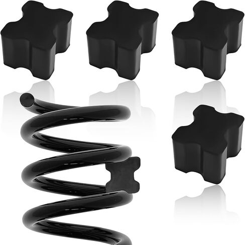 4PCS Coil Spring Spacers Coil Spring Booster for 1" to 1.5" Coil Spring Lift Kit, Rubber Car Lift Blocks Heavy Duty Coil Spring Spacers for Cars Trucks SUVs Car Accessories in Saudi Arabia