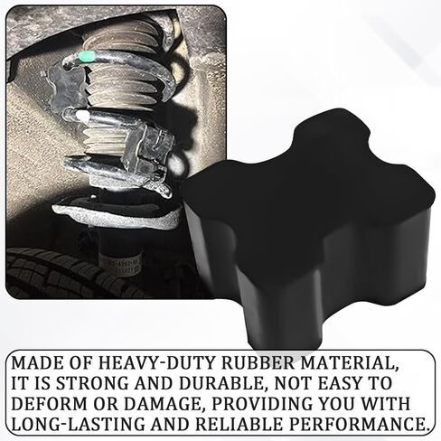 4PCS Coil Spring Spacers Coil Spring Booster for 1" to 1.5" Coil Spring Lift Kit, Rubber Car Lift Blocks Heavy Duty Coil Spring Spacers for Cars Trucks SUVs Car Accessories in Saudi Arabia