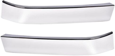PIT66 Grille Trims Set, Compatible with 2003-2007 Chevy Silverado, LH RH Driver & Passenger Side, 2 Pcs, (Black) in Saudi Arabia