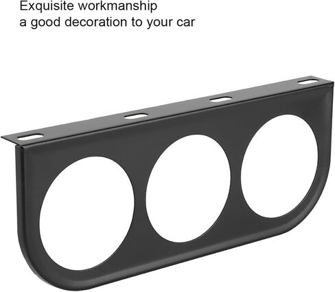 2 Inch Gauge Mount, 52mm/2in 3-Hole Gauge Bracket, Instrument Panel Bracket, Triple Instrument Panel Shell Gauge Mounting Bracket Car Dashboard Meter Iron Holder in Saudi Arabia