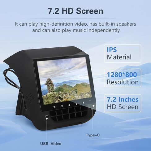 Aekegrep-Tesla Rear Screen for Tesla Model 3 2017-2023 and Model Y 2019-2024 7.2-inch IPS Touch Screen with AC Control for seat Heating and air Conditioning Temperature Mediation. in Saudi Arabia