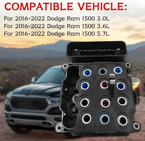 68295368AC ABS وحدة التحكم في الفرامل المضادة للقفل لـ 2016-2022 RAM 1500 ABS وحدة التحكم في مضخة الفرامل المضادة للقفل استبدال # 68295368AA 68295368AB 68295368AC in Kuwait