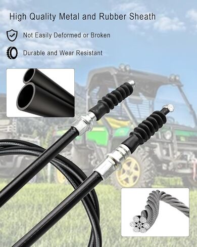 كابل فرامل انتظار السيارة مناسب لمركبات المرافق من سلسلة John Deere Gator TX TM Turf، استبدال كابل فرامل اليد AM136945 in Saudi Arabia
