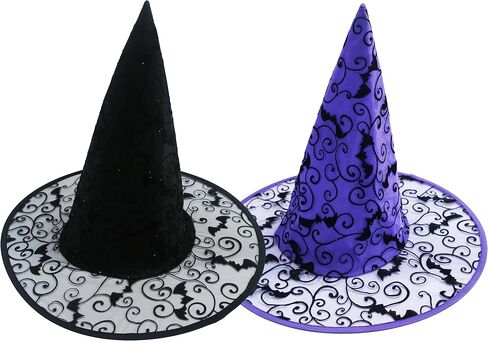 Hooin Witches Hat - Halloween. Pack of 2 (Black & Orange) in Kuwait