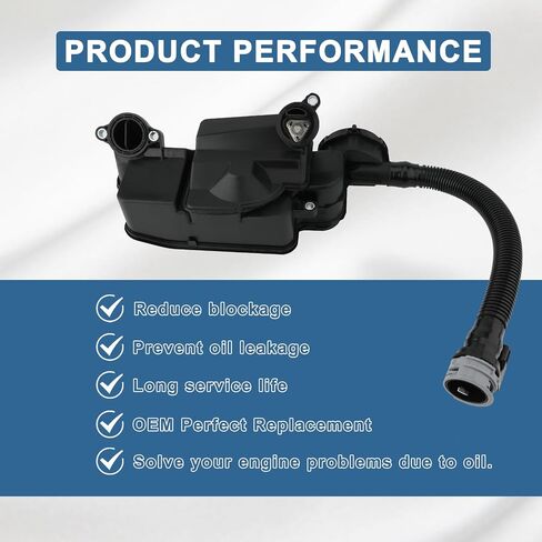 Oil Separator Assembly fit for:-Ford 2011-2016 F250 F350 F450 F550 Super Duty 6.7L V8, Diesel PCV CCV Oil Separator Replace #DC3Z6A785C BC3Z6A785A in Saudi Arabia