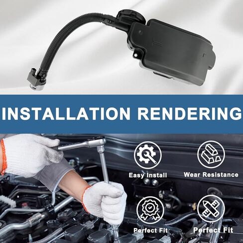 Oil Separator Assembly fit for:-Ford 2011-2016 F250 F350 F450 F550 Super Duty 6.7L V8, Diesel PCV CCV Oil Separator Replace #DC3Z6A785C BC3Z6A785A in Saudi Arabia