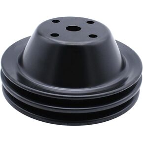 1 Pcs Long Water Pump Pulley LWP Double-Groove For Small Block Chevy SBC 262 350 400