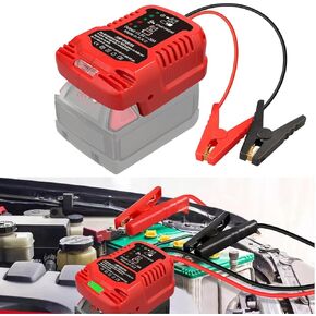 Jumper Cables adapter for Milwaukee 18V M18 Battery Jump Car Starter,Up to 3.5L Gas or 6.5L Diesel Engines,12V Portable Jump Car Starter Battery,Automotive Booster Cable Adapter(Battery not included)