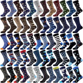 WeciBor 36 Pairs Funny Random Pattern Socks Colorful Cotton Crazy Socks for Unisex Bulk Wholesale