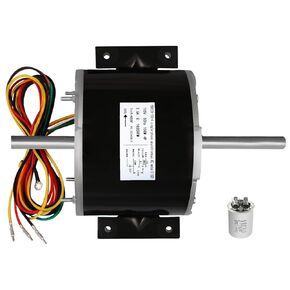 2024 Upgrade 3315332.005 RV AC Fan Motor Replacement Genteq F48AF70A61 Fan Motor 1/5 HP 3-Speed Compatible with Dometic Brisk Air II RV Air Conditioners 5 Year Guarantee