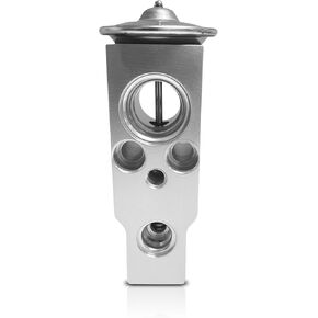 1 PC Car A/C Expansion Valve, Metallic Anti-Wear Steam Engine Air Conditioning Valve, Universal Car Air Conditioning Parts, for Most Cars Sedans SUVs (Silver)