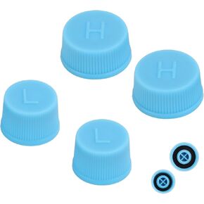 4pcs Replacement Valve Cap for Car Air Conditioning, Leakproof R134a AC High & Low Pressure Port Caps Vehicle Air Conditioning Seal Accessories