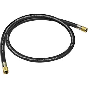 2025 Upgrade 15660 Plus II 3/8″ Diameter Vacuum Hose HVAC,Heavy Duty Charging Vacuum Hose,Fittings: 3/8″x 3/8″,Working Pressure: 600 (Psi),Burst Pressure: 3000 (Psi),5 Ft,Black