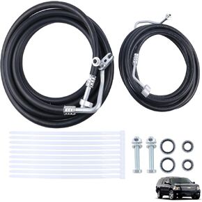 Rear AC Line Set SU33468 Replacement Lines Air Conditioning Line for Chevy Suburban Cadillac Escalade ESV GMC Yukon XL 2007 2008 2009 2010 2011 2012 2013 2014 Rear Aux AC Hose Kit Long wheelbase SUV