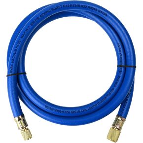 2025 Upgrade 3/8" Diameter Hose, 3/8" FL to 1/4" FL Vacuum Certified Refrigerant Hose,6-Feet,for R410A and all Common Refrigerants- 800 PSI Working Pressure,Blue