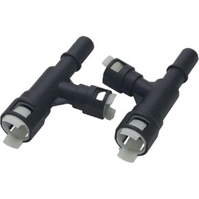 2PCS Heater Hose Connector Heater Hose Tee Cooling Quick Coupler For Chevrolet For Cadillac For GMC Models 15055342 15055343 800-414 800-413