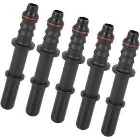 5pcs 7.89mm ID6 Fuel Line Hose Straight Quick Release Male Connector for Auto Durable Material