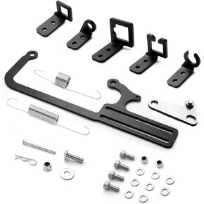 304147 EZ-EFI Cable Mount Kit Carburetor Throttle Cable Mount Bracket Steel Black