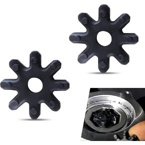 Pack-2 Car Steering Column Accessory, Nylon Plastic Flexible Steering Gear Coupling, Power Steering Motor Shaft Replacement 563152K000FFF, Compatible with Hyundai Sonata So8 Kia K5 (Black)