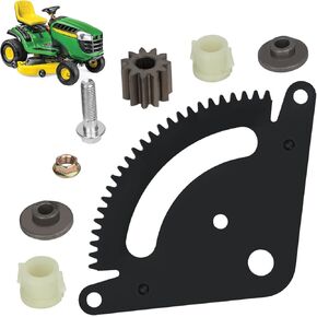 25 Teeth Steering Sector Gear Kit Compatible with John Deere John Deere Lawn& Garden Tractor L105 L108 L110 L111 L118 L120 L130 G110 with Pinion Gear GX20052BLE