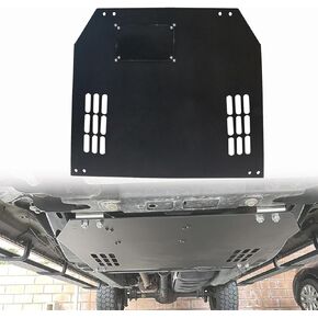 Catalytic Converter Shield Fits Ford F150 Skid Plate, Compatible with F150 Catalytic Converter Protection Shield 2009-2022, Aluminum with Black Powder Coated