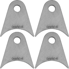 Weld on Tabs, Steel shock mounts, Universal Weld on Tabs Axle Mount with a 1/2" Hole. 2-11/16" Height, 2-4/9" Wide, 1/4" Thick Pack Of 4 Tabs Steel Mounting Bracket OywhC-4