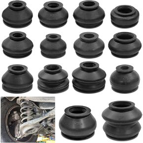 OYIXO 14 Pcs Rubber Ball Joint Boot，Turn To Rod Arm Ball Joint Head Dust Protection Cover，Universal Tie Rod Boot Car Accessories,Suitable to Most Vehicles。