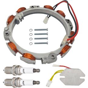 592831 Stator Alternator & 845907 Voltage Regulator, Fit for Briggs and Stratton 394890 393374 691185 797375 797182 696459 691063 393800 391735 393474 390185 390671 390693 391222 391520