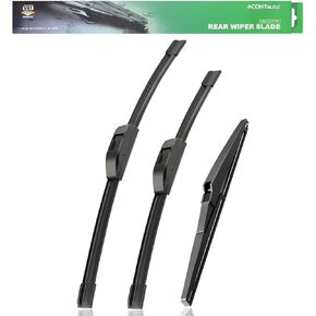 Automotive Replacement Windshield Wiper Blades For My Car Water Repellent-24"/18"/10" Windshield Wiper Blades Replacement for 2023-2018 Jeep Compass Windshield Wipers (Pack of 3)