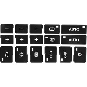 Dash Button Repair Kit -1 Set Car Air Condition Radio + AC Climate Control Button Repair Stickers Decals for Audi A4 B6 B7 2000 2001 2002 2003 2004