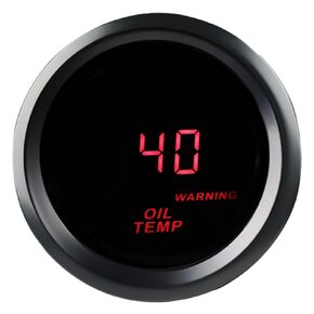 WATERWICH 2" 52mm Oil Temp Temperature Gauge Meter Kit 40-150°C DC12V with Sensor for Car Truck Marine Vehicle Automotive