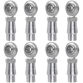 1/2 x 1/2-20 Heim Joint Rod End with Spacer,Tube Adapters & Jam Nuts .065" Chromoly Joints Heat Treated for Steering and Suspension, Traction Bars,Links Joints(1/2"-20-4set)