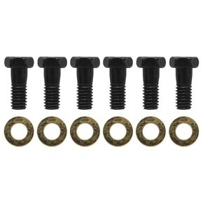 Clutch Cover/Pressure Plate Bolt Kits 150-2201, for Ford 289-460 Engine, 1968-2000, 5/16"-18, 1/2 in, Hex Head,Black -6 Pcs