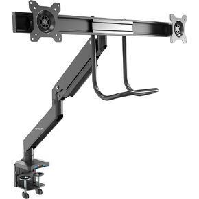 StarTech.com Desk Mount Dual Monitor Arm - Articulating - Supports VESA Monitors 12'' to 30" (19.8lb/9kg) - Adjustable - Grommet/Desk Mount - Premium - Silver (ARMDUAL30)
