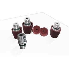 800-955 GM صمام خدمة تكييف الهواء M12x1.5 ذكر عالي الجانب A/C استبدال صمام منفذ الشحن لـ 5116,59946، MT0105،52458184،357820795J، 800-955، Delco15-5438، يتضمن أغطية (عبوة من 5)